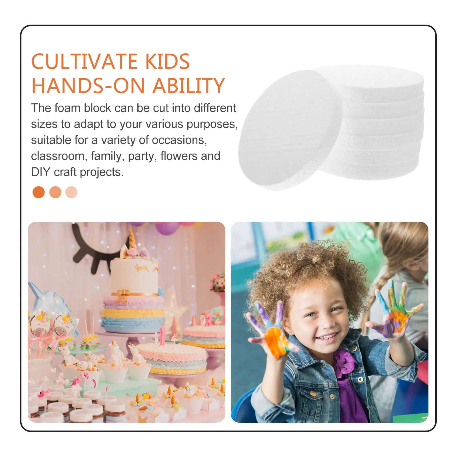 16 Pcs Disc Cake Foam Circles For Crafts Making Supplies Lightweight Reusable Decorating Tray Round Disc Craft Foam
16 Pcs Disc Cake Foam Circles For Crafts Making Supplies Lightweight Reusable Decorating Tray Round Disc Craft Foam