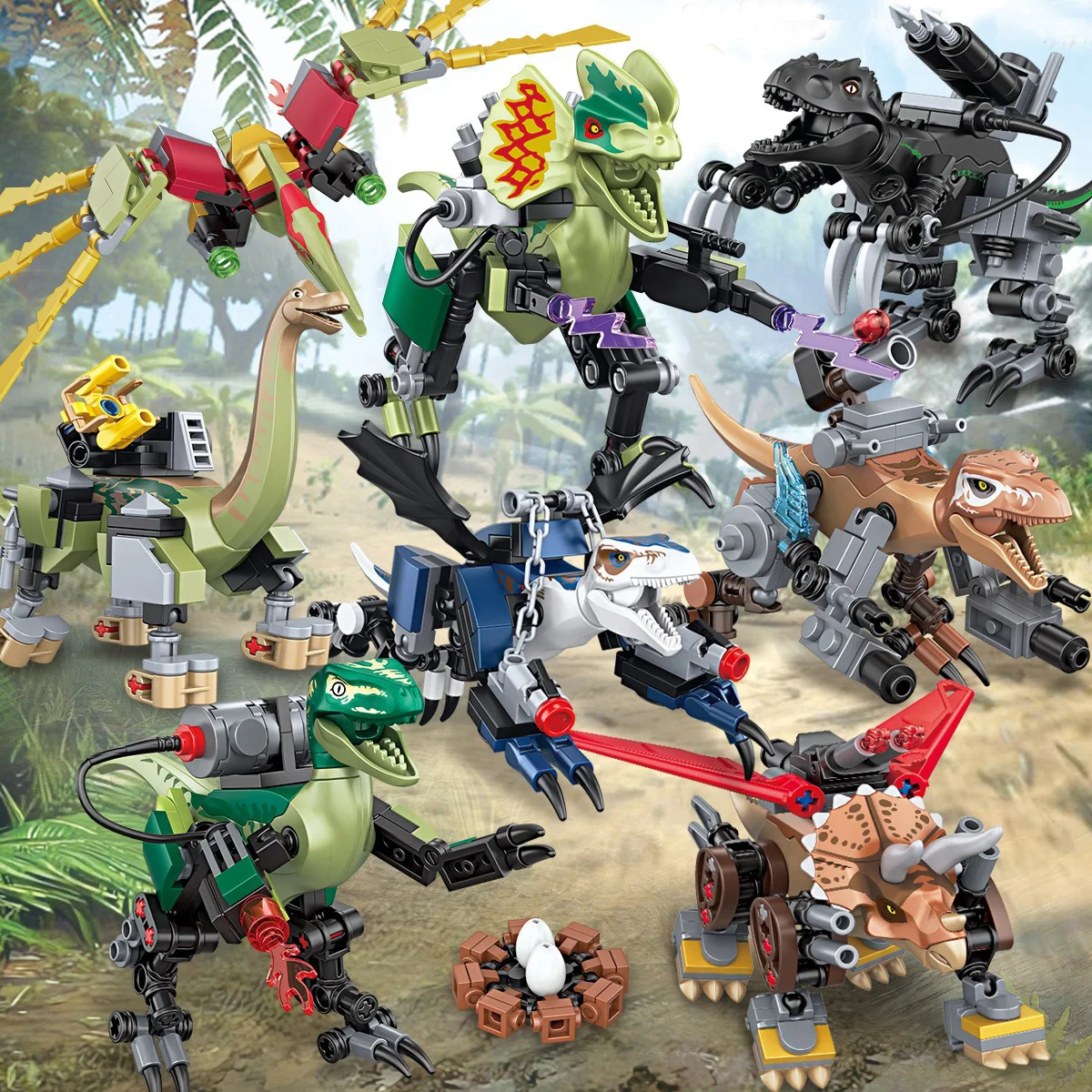 Строительные блоки динозавров Mecha, Тираннозавр рекс, Король Насилие, Минифилус Дракона, строительные блоки животных, модель сборки
Строительные блоки динозавров Mecha, Тираннозавр рекс, Король Насилие, Минифилус Дракона, строительные блоки животных, модель сборки