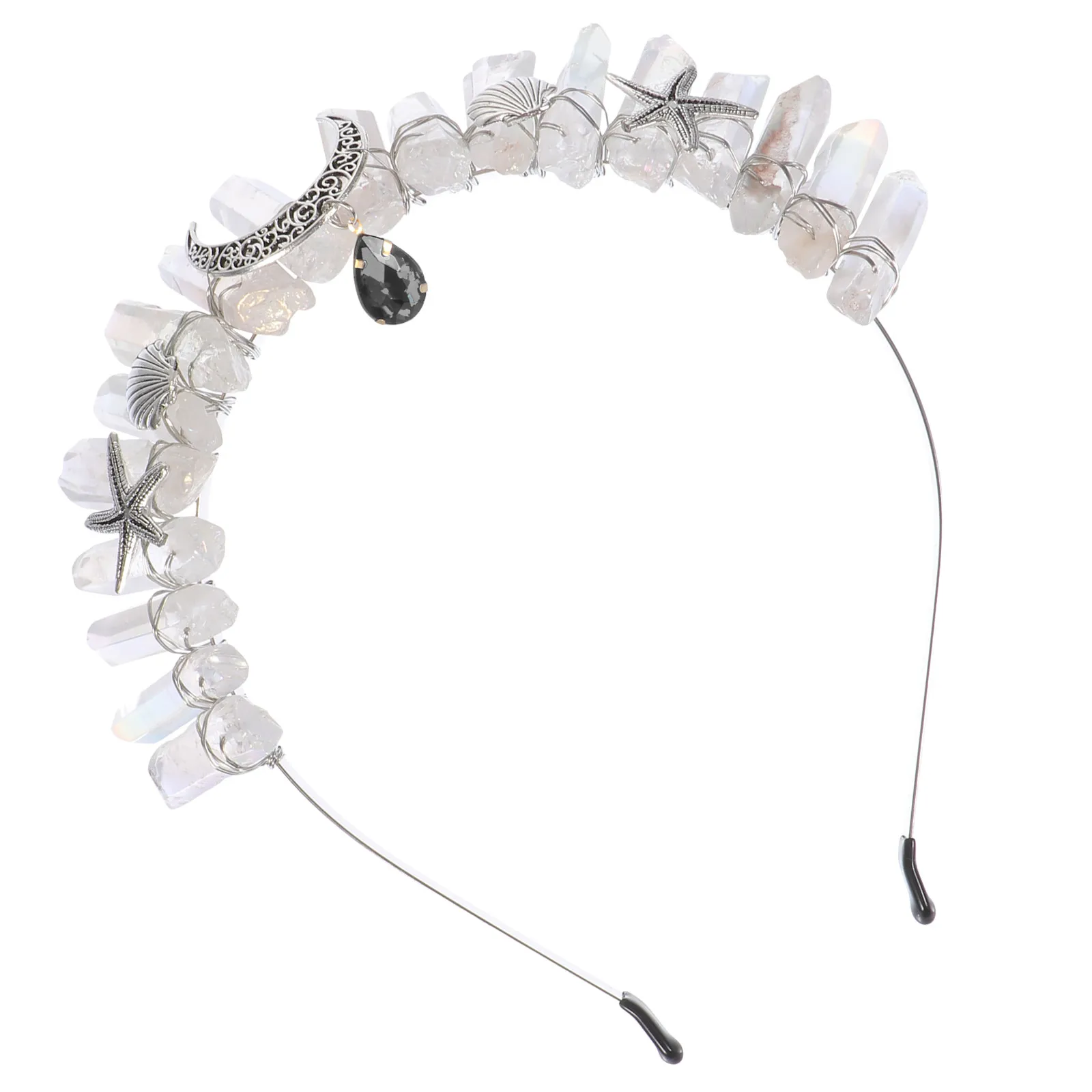 1Pcs Crystal Pendant Headband Natural Multicoloured Fish Moon Design Bridal Hairband Wedding Party Hair Accessory
1Pcs Crystal Pendant Headband Natural Multicoloured Fish Moon Design Bridal Hairband Wedding Party Hair Accessory