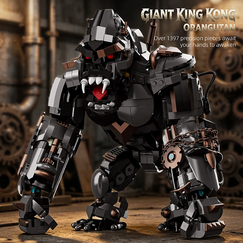 1000+Pcs Steampunk King Kong Gorilla Building Blocks Assembly Model Immersive Building Experience Cyberpunk King Kong Building Blocks Are so Cool
1000+Pcs Steampunk King Kong Gorilla Building Blocks Assembly Model Immersive Building Experience Cyberpunk King Kong Building Blocks Are so Cool