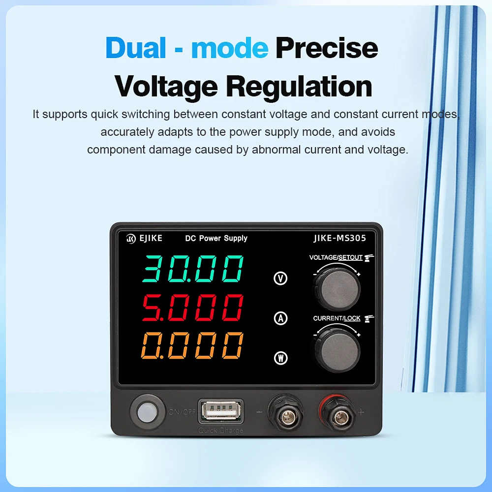 JIKE DC Lab Power Supply Voltage Regulator 30V 5A Adjustable Voltage Switching Mini DC Stabilized Power Supply Electronic Repair
JIKE DC Lab Power Supply Voltage Regulator 30V 5A Adjustable Voltage Switching Mini DC Stabilized Power Supply Electronic Repair