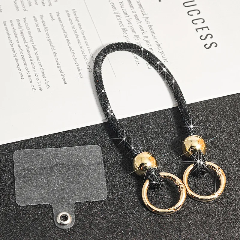 Блестящий ремешок для телефона с кристаллами и стразами, яркий, сияющий, цепочка для чехла, страховочный шнурок от потери, аксессуары для телефона
Блестящий ремешок для телефона с кристаллами и стразами, яркий, сияющий, цепочка для чехла, страховочный шнурок от потери, аксессуары для телефона