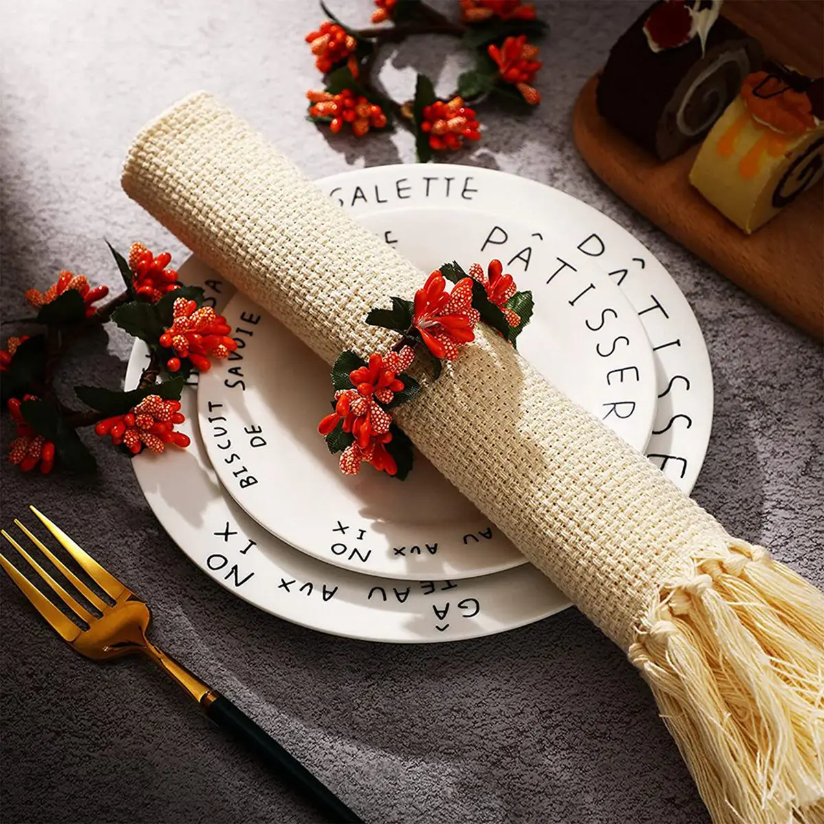 D9-12 Pcs Fall Napkin Rings Flower Napkin Ring Holders Harvest Serviette Buckle Rings Theme Dinner Table Rings For Holiday
D9-12 Pcs Fall Napkin Rings Flower Napkin Ring Holders Harvest Serviette Buckle Rings Theme Dinner Table Rings For Holiday