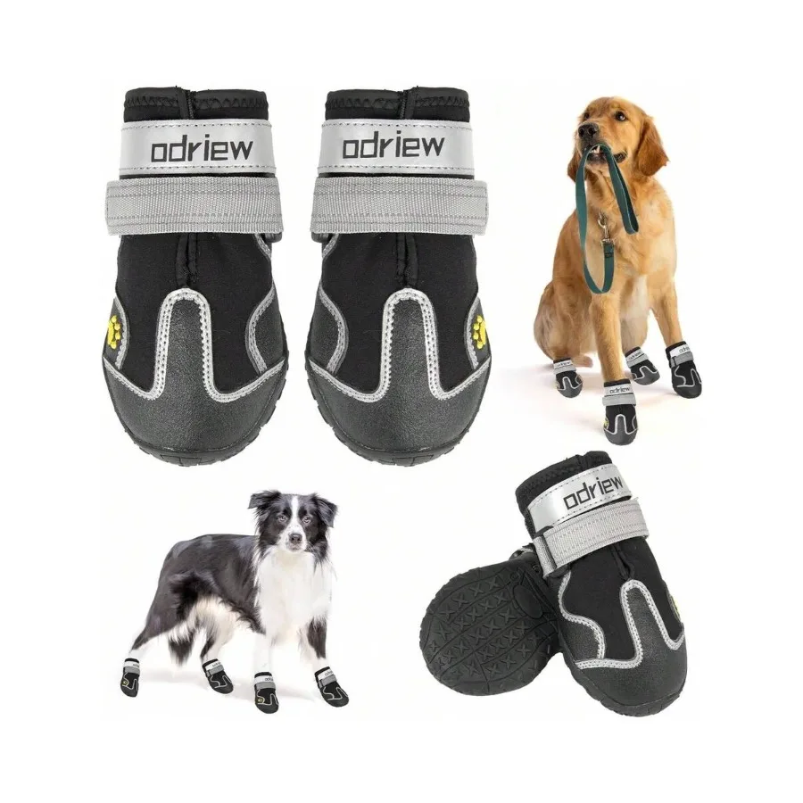 【New Arrival】Waterproof Dog Boots with Reflective Strap, Anti-Slip Paw Protectors for Large Breeds
【New Arrival】Waterproof Dog Boots with Reflective Strap, Anti-Slip Paw Protectors for Large Breeds