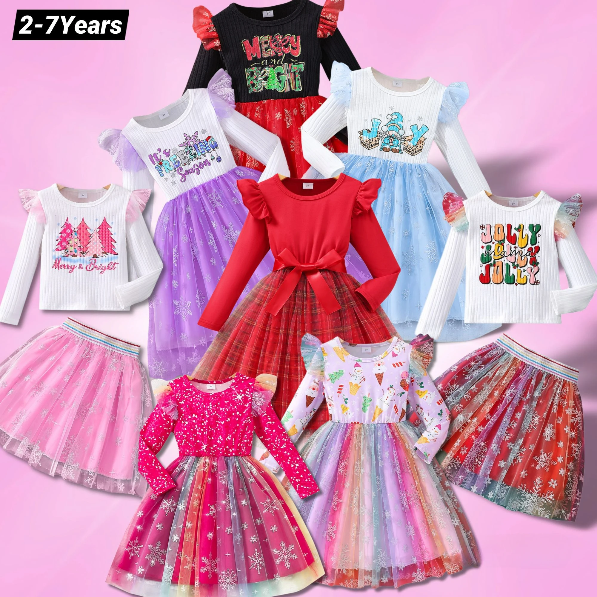 New Christmas Kids Girls Dress Clothing Set Spring Autumn Cartoon Pattern Children Dress Casual Sweet Cute Soft Girls Clothing
New Christmas Kids Girls Dress Clothing Set Spring Autumn Cartoon Pattern Children Dress Casual Sweet Cute Soft Girls Clothing