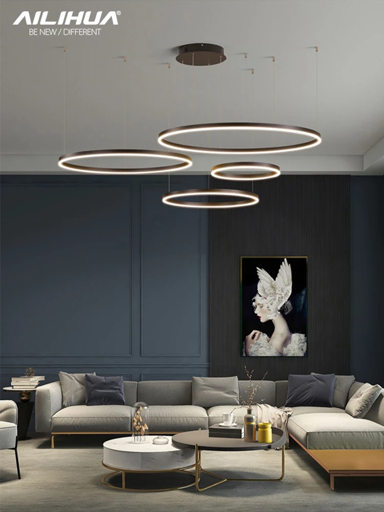 2023 Modern Led Chandelier Home Lighting Brushed Rings Ceiling Mounted Chandelier Lighting Hanging Lamp Gold and Coffee color
2023 Modern Led Chandelier Home Lighting Brushed Rings Ceiling Mounted Chandelier Lighting Hanging Lamp Gold and Coffee color