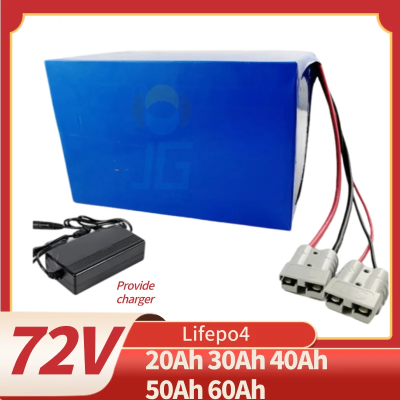 Rechargeable Lifepo4 72V 20Ah 30Ah 40Ah 50Ah 60Ah Lithium Battery for 1000W 2000W 3KW Tractor Golf Cart Two Wheeler Vehicle
Rechargeable Lifepo4 72V 20Ah 30Ah 40Ah 50Ah 60Ah Lithium Battery for 1000W 2000W 3KW Tractor Golf Cart Two Wheeler Vehicle
