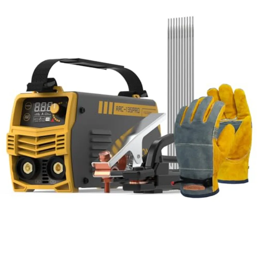 TOOLIOM 135A 110/220V Dual Voltage Mini Stick Welder Lift TIG Welder with LCD Display Portable Inverter IGBT ARC Welding hine w
TOOLIOM 135A 110/220V Dual Voltage Mini Stick Welder Lift TIG Welder with LCD Display Portable Inverter IGBT ARC Welding hine w