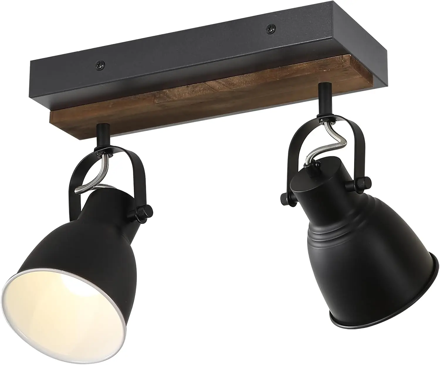 2-Light Black Farmhouse Track Lighting - Wall/Ceiling Mount for Kitchen & Dining Room
2-Light Black Farmhouse Track Lighting - Wall/Ceiling Mount for Kitchen & Dining Room