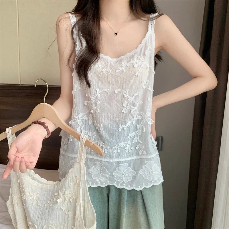 Свободный женский топ Ele с вышивкой и цветочным принтом на бретельках, летний белый дизайн с скользящим дизайном, тяжелая вышивка, модный внешний...
Свободный женский топ Ele с вышивкой и цветочным принтом на бретельках, летний белый дизайн с скользящим дизайном, тяжелая вышивка, модный внешний...