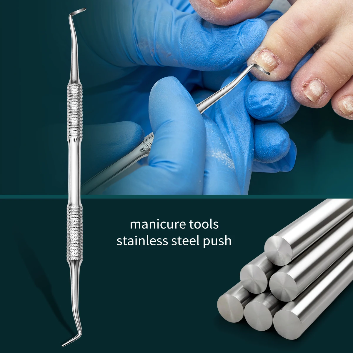 Stainless Steel Dual-Ended Cuticle Pusher Nail Scraper For Polish Residue Gel Glue Home&Salon Nail Art Tool
Stainless Steel Dual-Ended Cuticle Pusher Nail Scraper For Polish Residue Gel Glue Home&Salon Nail Art Tool
