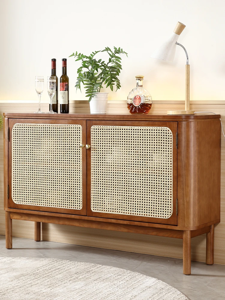 Rattan Solid Wood Sideboard Nordic Simple Household Small Apartment Living Room Storage Organizer Storage Cabinet
Rattan Solid Wood Sideboard Nordic Simple Household Small Apartment Living Room Storage Organizer Storage Cabinet