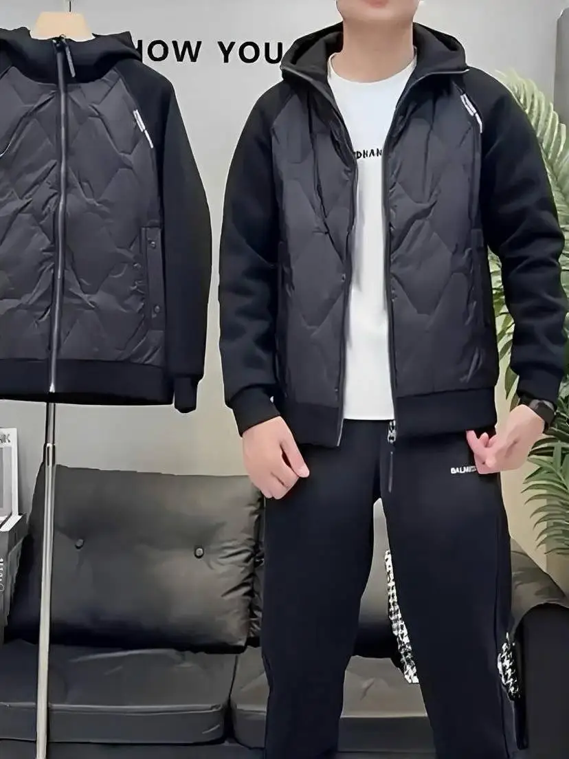 Мужская повседневная хлопковая куртка: легкая, теплая, удобная, модная, осенне-зимняя, деловая повседневная, универсальная, укороченная модель с капюшоном
Мужская повседневная хлопковая куртка: легкая, теплая, удобная, модная, осенне-зимняя, деловая повседневная, универсальная, укороченная модель с капюшоном