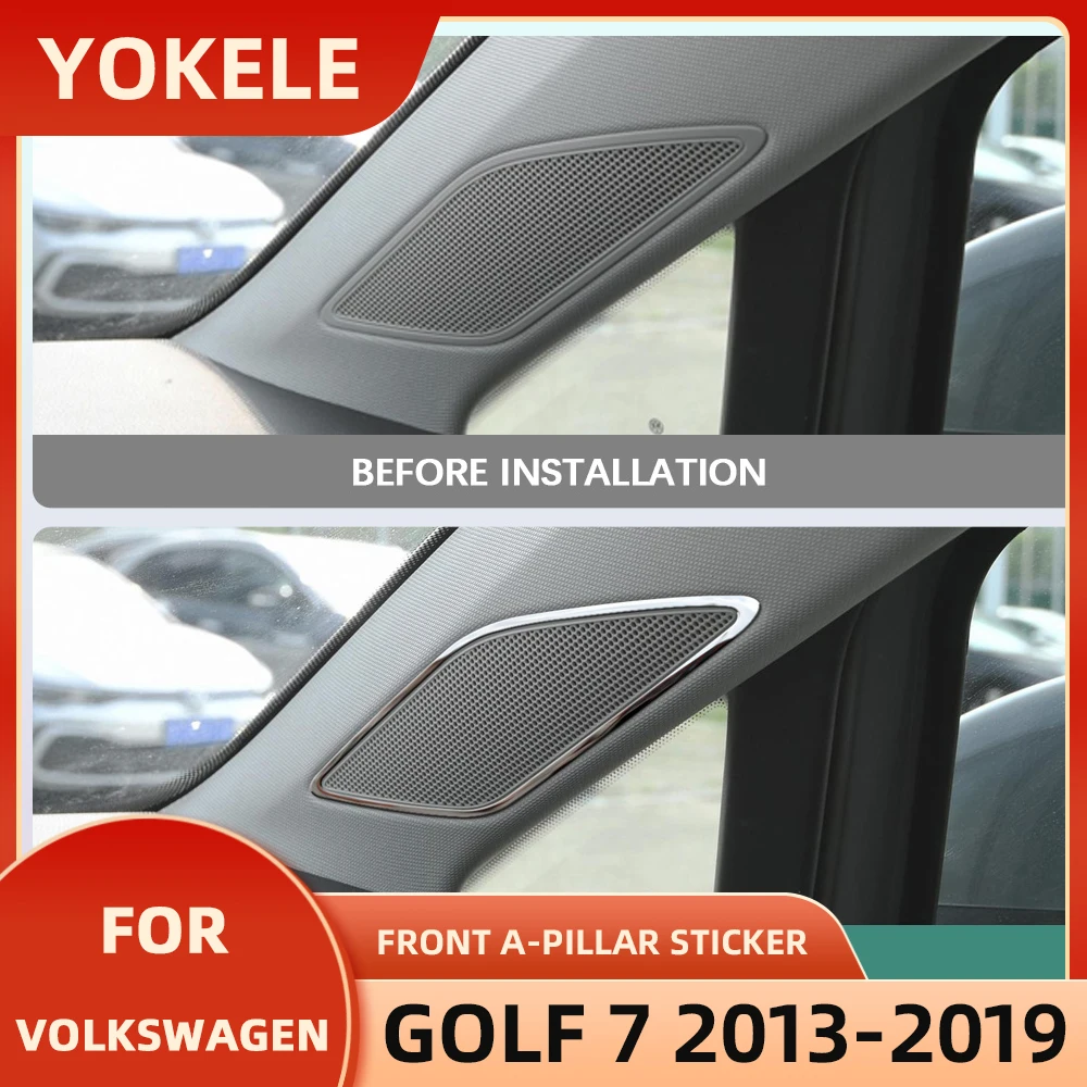 Внутренние аксессуары для Volkswagen VW Golf 7 MK7 MK7 2013-2019, передняя наклейка А-столба, крышка дверного динамика, отделка из стали
Внутренние аксессуары для Volkswagen VW Golf 7 MK7 MK7 2013-2019, передняя наклейка А-столба, крышка дверного динамика, отделка из стали