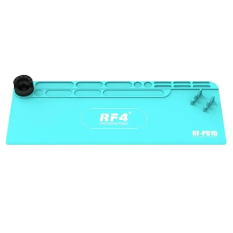 A64Z RF4 RF-PO16 Desk Mat With Mobile Phone Fixed Holder Function Heat Insulation Silicone Pad And Screwdriver Storage Box
A64Z RF4 RF-PO16 Desk Mat With Mobile Phone Fixed Holder Function Heat Insulation Silicone Pad And Screwdriver Storage Box