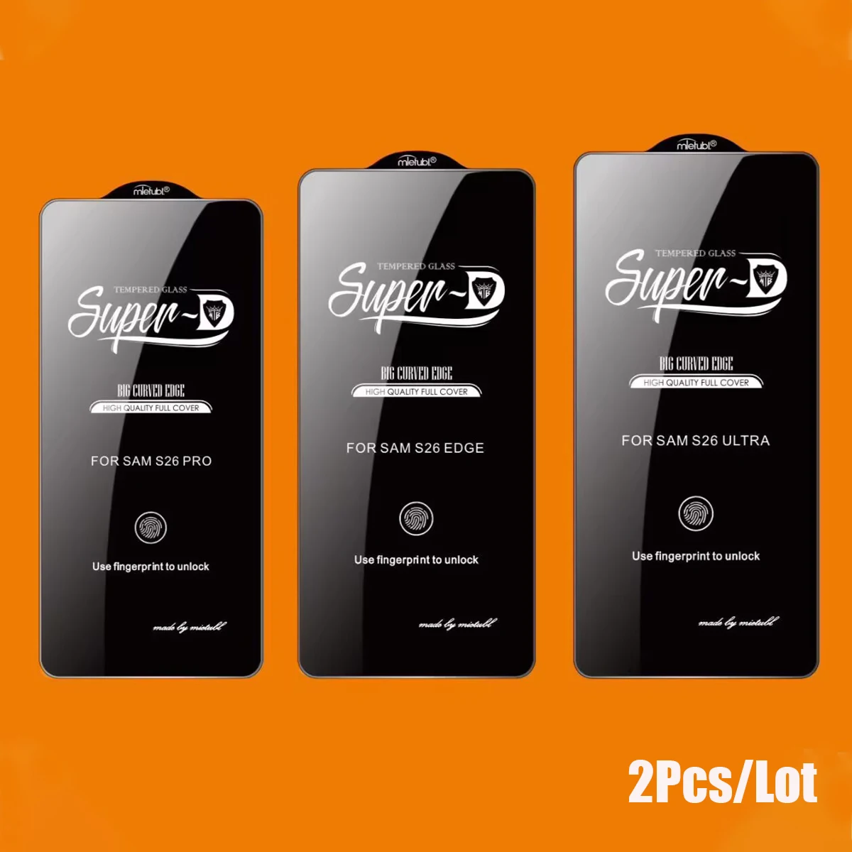 2Pcs MIETUBL Super-D Big Curved Edge Tempered Glass Screen Protector for Samsung Galaxy S26 Ultra S26 Edge pro plus
2Pcs MIETUBL Super-D Big Curved Edge Tempered Glass Screen Protector for Samsung Galaxy S26 Ultra S26 Edge pro plus