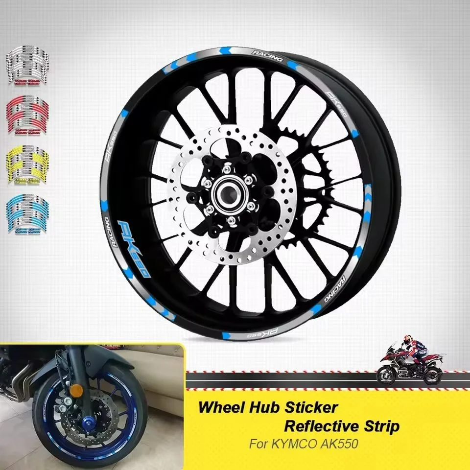 For KYMCO AK550 AK 550 Motorcycle Accessories Stickers Wheel Hub Reflective Stripe Rim Tire Waterproof Decorate Decals Set
For KYMCO AK550 AK 550 Motorcycle Accessories Stickers Wheel Hub Reflective Stripe Rim Tire Waterproof Decorate Decals Set