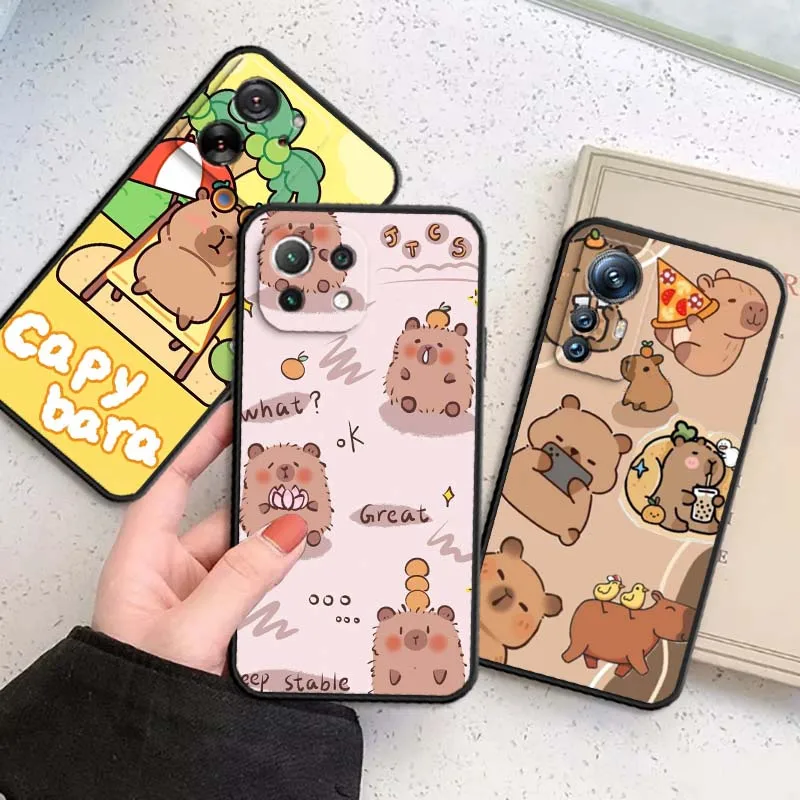 Fun Kapibala Cute Creative Phone Case For Xiaomi Mi 15 14 13 13T 12 12T 12S 11 11i 11T Pro Ultra Lite 5G Black Soft Cover
Fun Kapibala Cute Creative Phone Case For Xiaomi Mi 15 14 13 13T 12 12T 12S 11 11i 11T Pro Ultra Lite 5G Black Soft Cover