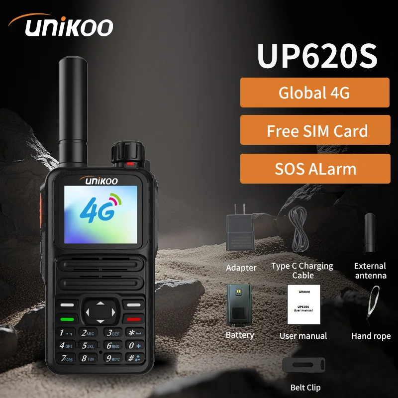Unikoo UP620S 2PCS POC Walkie Talkie Global 4G GPS 1.8 Screen 3000mAH Type-C Long Range 5000 Kilometers Remote PPT Network Radio
Unikoo UP620S 2PCS POC Walkie Talkie Global 4G GPS 1.8 Screen 3000mAH Type-C Long Range 5000 Kilometers Remote PPT Network Radio