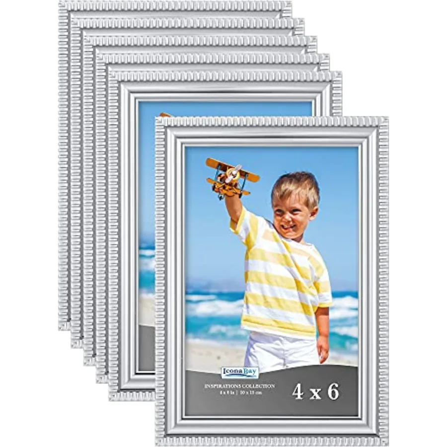 Picture Frames,6 Pack,Beautifully Detailed Molding, Contemporary Picture Frame Set, Wall Mount or Table Top, Inspirations Colle
Picture Frames,6 Pack,Beautifully Detailed Molding, Contemporary Picture Frame Set, Wall Mount or Table Top, Inspirations Colle