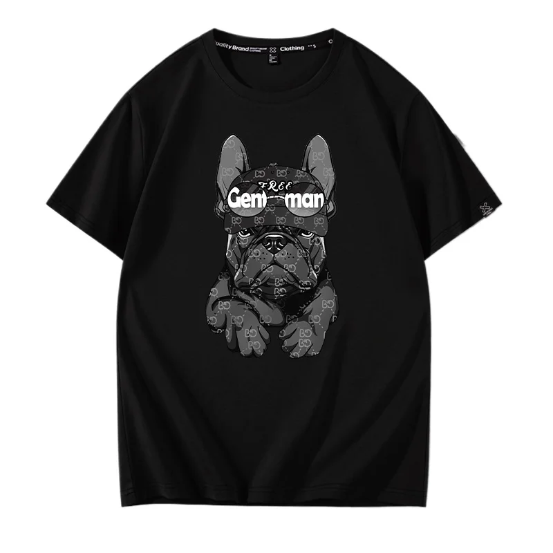Motorcycle Trendy and Cool Dog Print Couple Men and Women Summer Wear Street Style Loose Cotton Short Sleeves
Motorcycle Trendy and Cool Dog Print Couple Men and Women Summer Wear Street Style Loose Cotton Short Sleeves