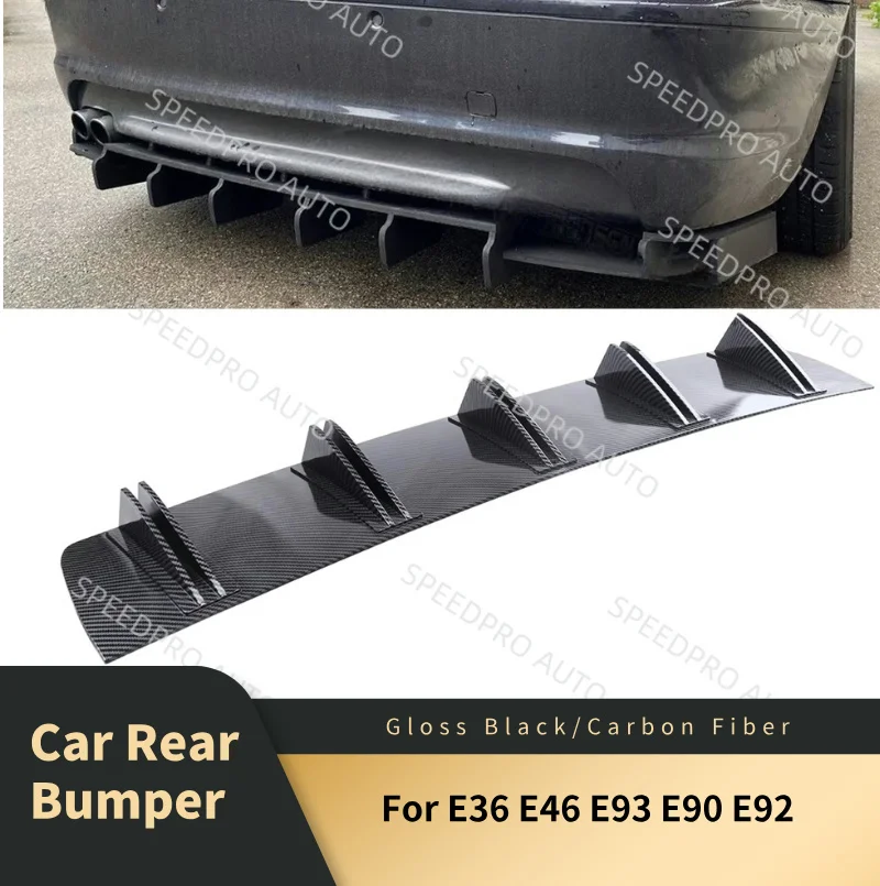Rear Diffuser 5 Fins Shark Bumper Splitter Spoiler Lip For E36 E46 E93 E90 E92 Car Body Kit Accessories Carbon Fiber
Rear Diffuser 5 Fins Shark Bumper Splitter Spoiler Lip For E36 E46 E93 E90 E92 Car Body Kit Accessories Carbon Fiber