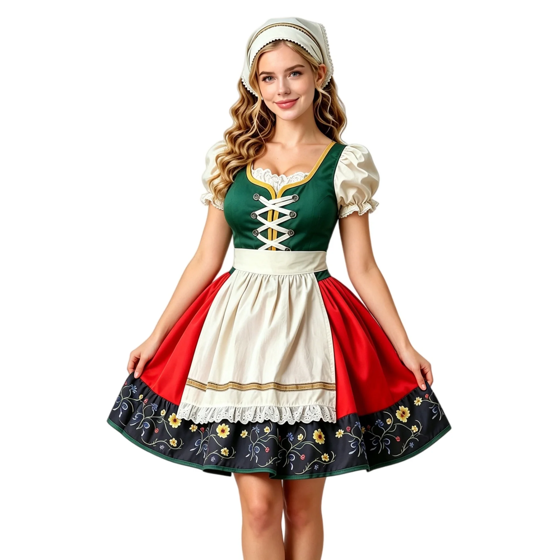 plus Size Women's Bavarian Oktoberfest Dirndl Dress Floral Print Apron Carnival Halloween Party Costume Outfit
plus Size Women's Bavarian Oktoberfest Dirndl Dress Floral Print Apron Carnival Halloween Party Costume Outfit
