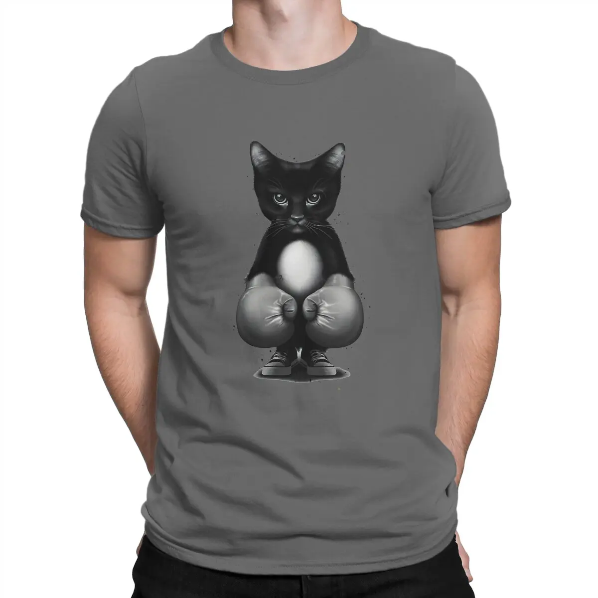 Black Cat TShirt for Men Boxing Basic Leisure Tee T Shirt High Quality Trendy Fluffy
Black Cat TShirt for Men Boxing Basic Leisure Tee T Shirt High Quality Trendy Fluffy