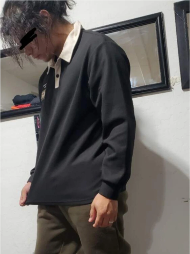 Men's Drop Shoulder Letter Graphic Long Sleeve Polo Shirt Loose Fit Contrast Collar Casual Outfit 2026 Y2K Vintage Streetwear
Men's Drop Shoulder Letter Graphic Long Sleeve Polo Shirt Loose Fit Contrast Collar Casual Outfit 2026 Y2K Vintage Streetwear