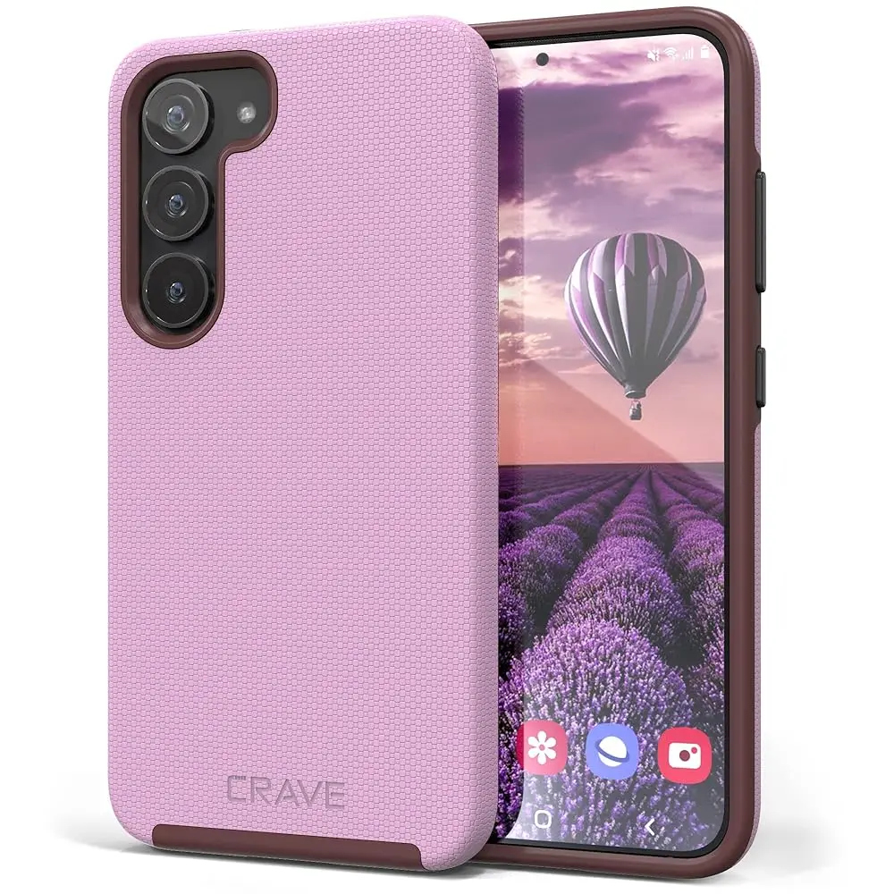 Dual Guard for Samsung Galaxy S23 Case, Shockproof Protection Dual Layer Case for Samsung Galaxy S23 - Lilac
Dual Guard for Samsung Galaxy S23 Case, Shockproof Protection Dual Layer Case for Samsung Galaxy S23 - Lilac