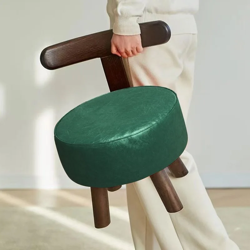 Solid wood rotatable sofa with back chair living room leisure soft bag rotating round stool
Solid wood rotatable sofa with back chair living room leisure soft bag rotating round stool