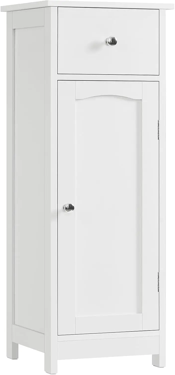 Small Bathroom Floor Cabinet with Drawer & Shelf, Freestanding Storage Organizer for Hallway/Living Room, White
Small Bathroom Floor Cabinet with Drawer & Shelf, Freestanding Storage Organizer for Hallway/Living Room, White