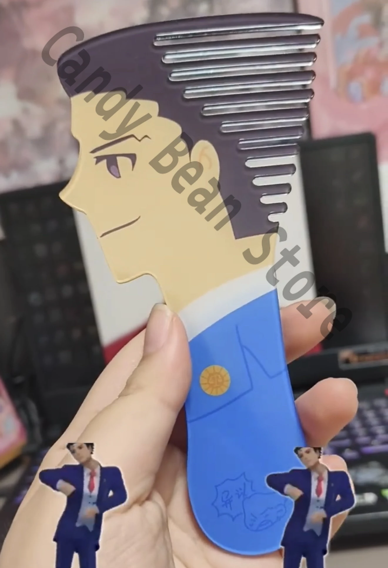 Anime Ace Attorney Phoenix Wright Cosplay Plastic Comb Cartoon Makeup Pettine Ornament Xmas Gift
Anime Ace Attorney Phoenix Wright Cosplay Plastic Comb Cartoon Makeup Pettine Ornament Xmas Gift