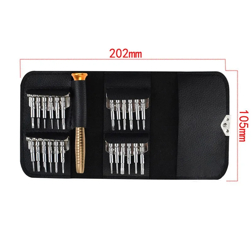 25-in-1 Screwdriver Leather Case Set Portable Combination Screwdriver Cell Phone Dismantling Repair Computer Tools Cross Case
25-in-1 Screwdriver Leather Case Set Portable Combination Screwdriver Cell Phone Dismantling Repair Computer Tools Cross Case