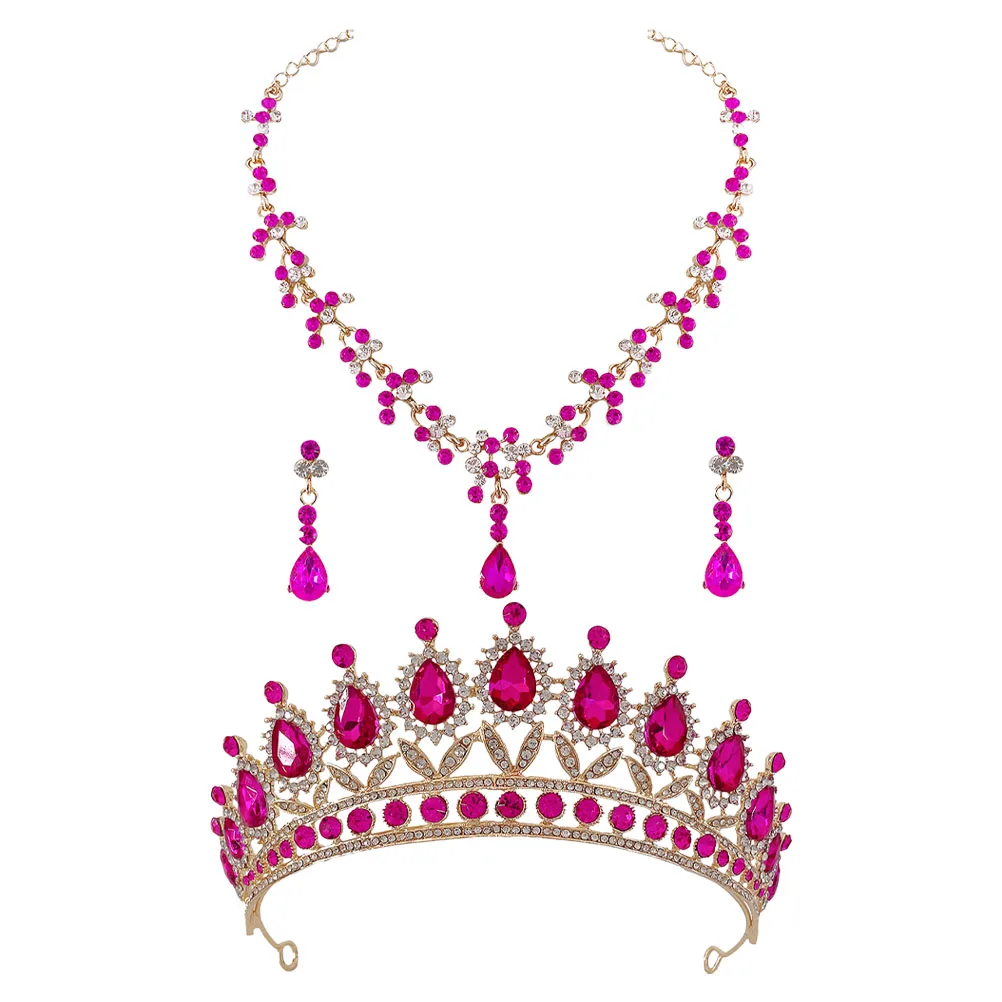 Crown Earrings Set Rhinestone Women Bride Jewelry Necklace Tiara Dangle Earrings Wedding Party Prom Accessories
Crown Earrings Set Rhinestone Women Bride Jewelry Necklace Tiara Dangle Earrings Wedding Party Prom Accessories