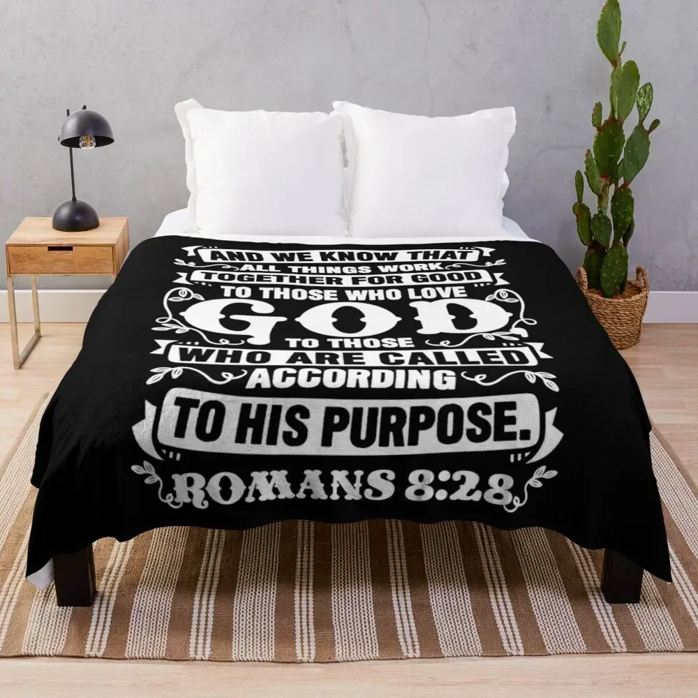 Romans 8:28 Throw Blanket Fuzzy Plush Throw Blanket for Sofa Chair
Romans 8:28 Throw Blanket Fuzzy Plush Throw Blanket for Sofa Chair