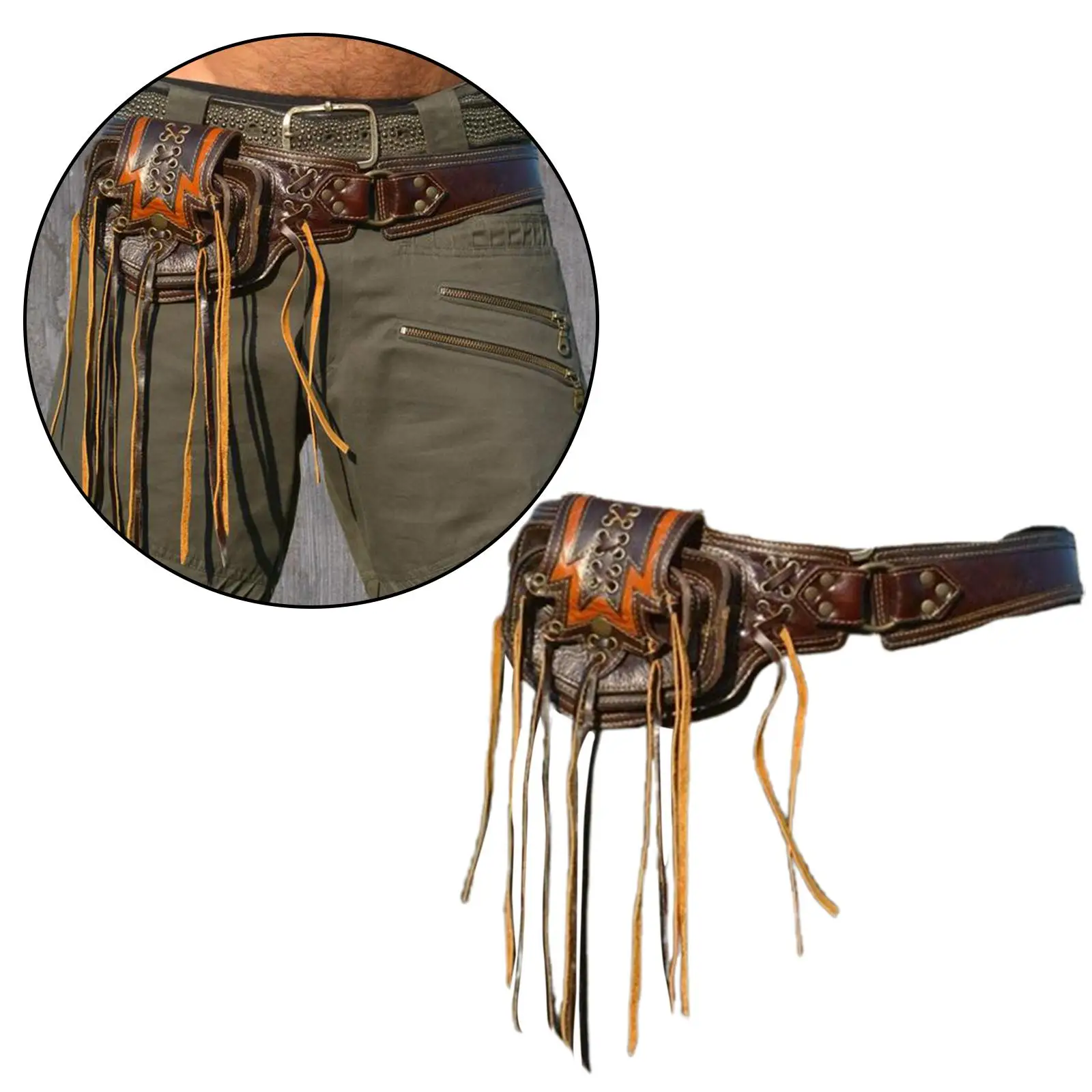 Medieval Punk Adjustable Belt Bag Casual Creative Pouch Zipper Bag for Carnivals Hiking Backpacking Stage Performance Roles Play
Medieval Punk Adjustable Belt Bag Casual Creative Pouch Zipper Bag for Carnivals Hiking Backpacking Stage Performance Roles Play