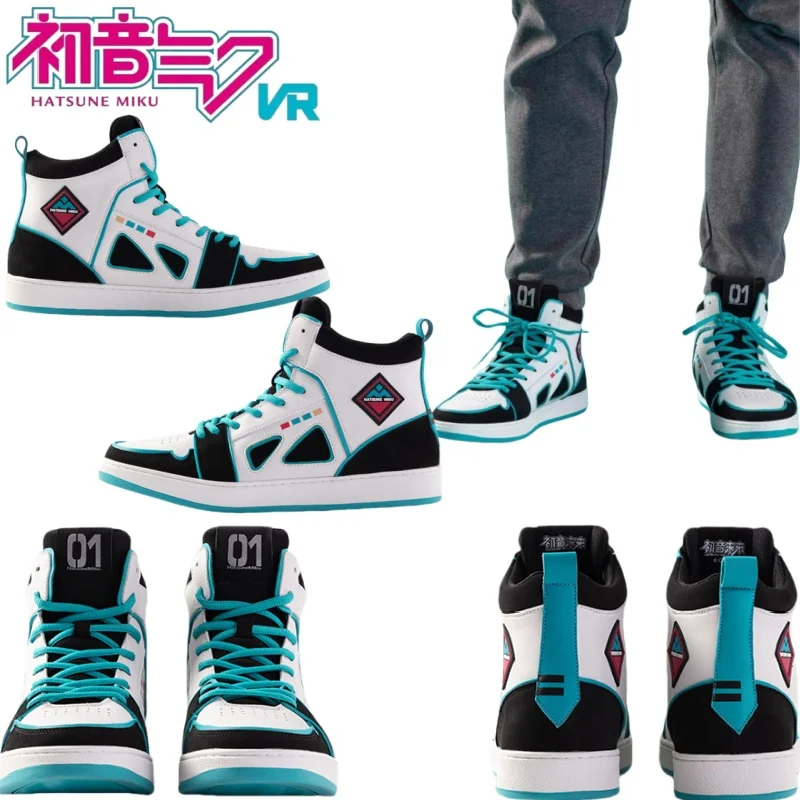 New Hatsune Miku Athleisure Shoes Cartoon Hatsune Miku High-Top Flats Anime Collaboration Goods Holiday Gifts Casual Fashion
New Hatsune Miku Athleisure Shoes Cartoon Hatsune Miku High-Top Flats Anime Collaboration Goods Holiday Gifts Casual Fashion