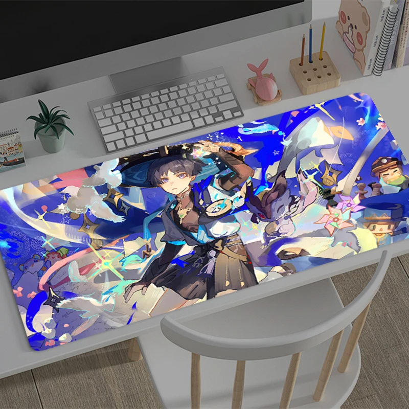Mouse Pad Large Genshin Impact Wanderer Anti-Slip Rubber Gaming MousePad Durable Desk Pad for Office and Gaming PC game Mousepad
Mouse Pad Large Genshin Impact Wanderer Anti-Slip Rubber Gaming MousePad Durable Desk Pad for Office and Gaming PC game Mousepad