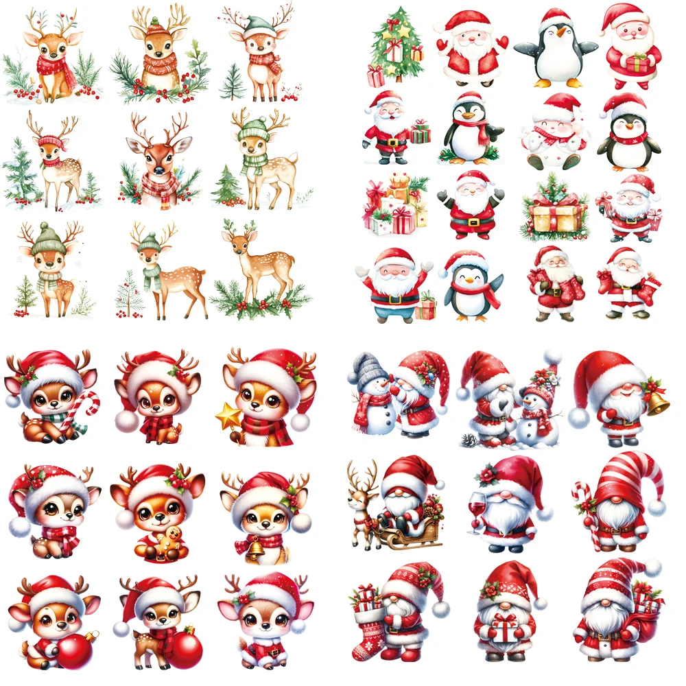 Christmas fawn, Santa Claus pattern heat transfer sticker DIY hot paint paste Heat transfer paste ironing clothing accessories
Christmas fawn, Santa Claus pattern heat transfer sticker DIY hot paint paste Heat transfer paste ironing clothing accessories