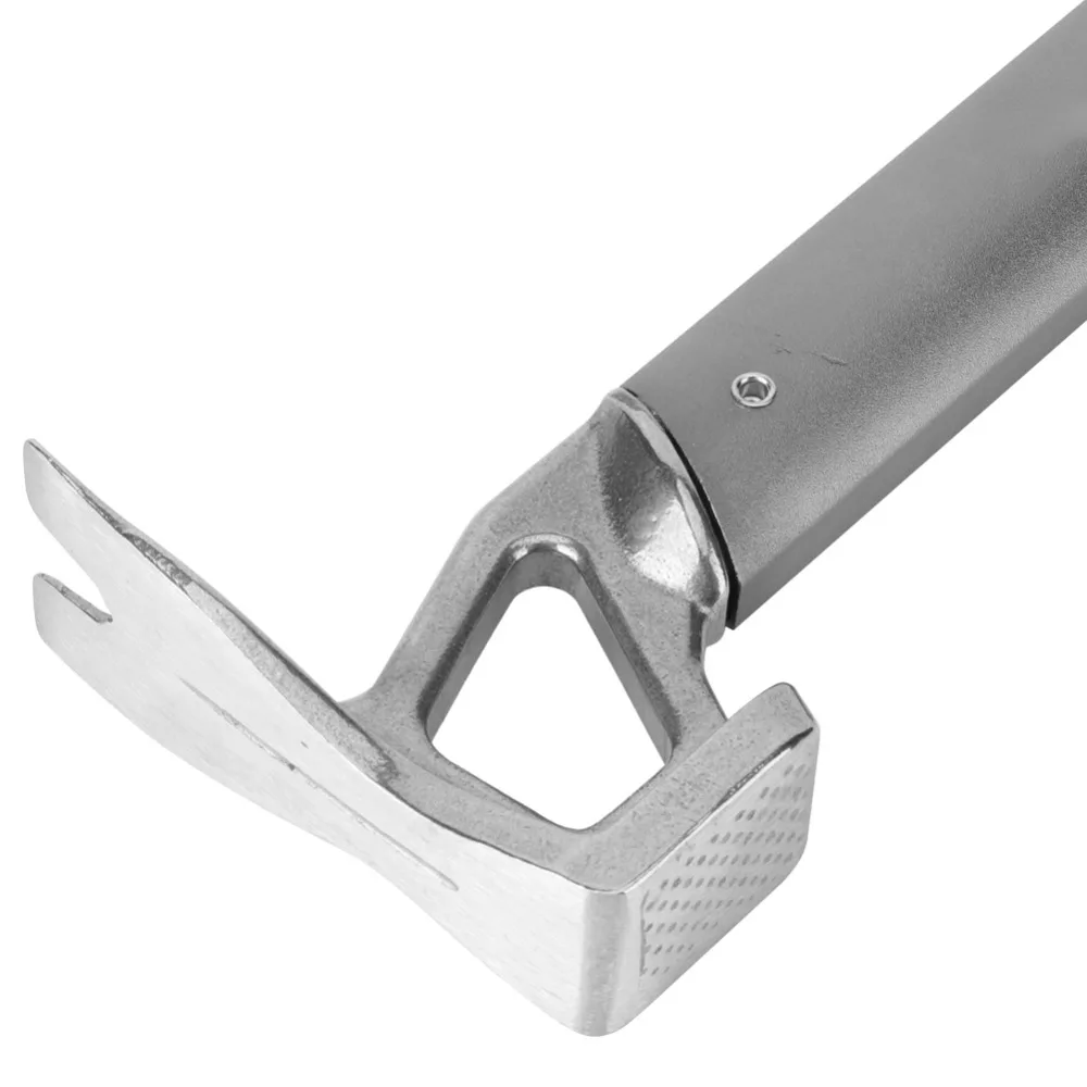 Durable Aluminum Alloy Camping Hammer Heavy Duty Gray Tent Nail Hammer Portable Tent Stake Hammer Hiking
Durable Aluminum Alloy Camping Hammer Heavy Duty Gray Tent Nail Hammer Portable Tent Stake Hammer Hiking