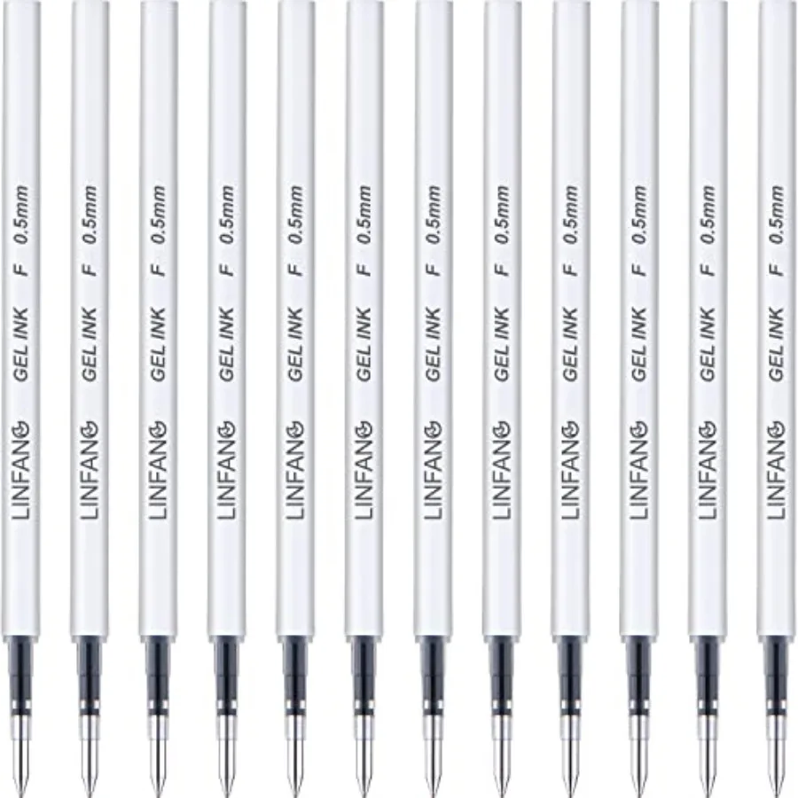 Black Gel Pens Refills, 12 Pack Retractable Gel Ink Pen Refills Bulk, Fine Point 0.5mm Tip Smooth Writing Quick Dry Gel Pen Ref
Black Gel Pens Refills, 12 Pack Retractable Gel Ink Pen Refills Bulk, Fine Point 0.5mm Tip Smooth Writing Quick Dry Gel Pen Ref