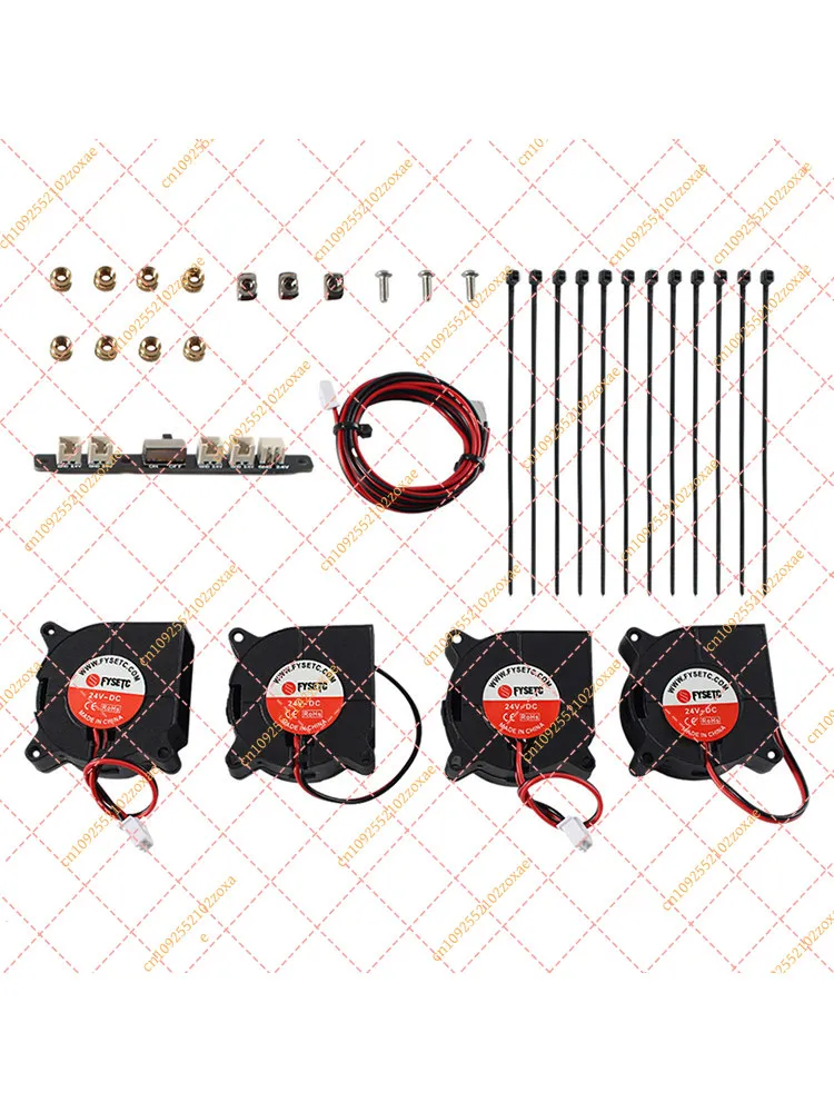 4Pcs 4020 24V Turbofan Auxiliary Cooling Fan Kit for Ender 3 Neptune 3D Printer Accessories
4Pcs 4020 24V Turbofan Auxiliary Cooling Fan Kit for Ender 3 Neptune 3D Printer Accessories