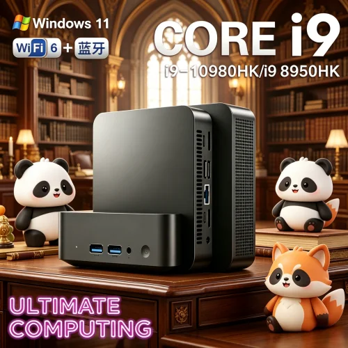 Tenebrous Portable Mini PC Core I9 10980HK/i9 8950HK Luxuriant Gaming Mini PC Windows 11 Pro 16GB RAM 1/2TB M.2 SSD WiFi 6 BT
Tenebrous Portable Mini PC Core I9 10980HK/i9 8950HK Luxuriant Gaming Mini PC Windows 11 Pro 16GB RAM 1/2TB M.2 SSD WiFi 6 BT