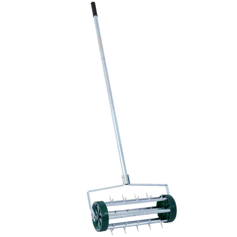 Rolling Lawn Aerator Manual Lawn Aeration Tool With 1.4" Rolling Spikes For Garden Backyard
Rolling Lawn Aerator Manual Lawn Aeration Tool With 1.4" Rolling Spikes For Garden Backyard