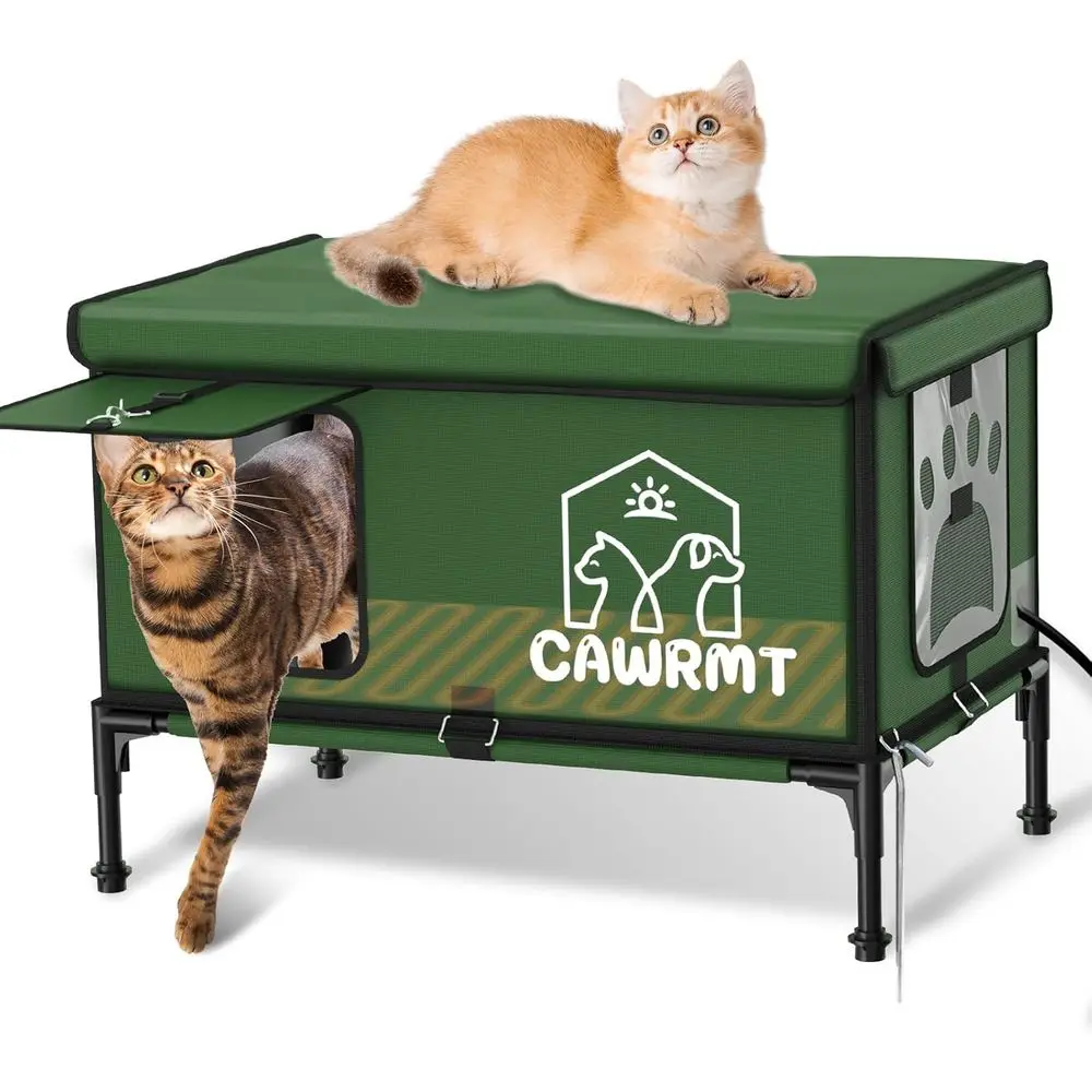 Medium Green Insulated Outdoor Cat Shelter for Winter Weather
Medium Green Insulated Outdoor Cat Shelter for Winter Weather