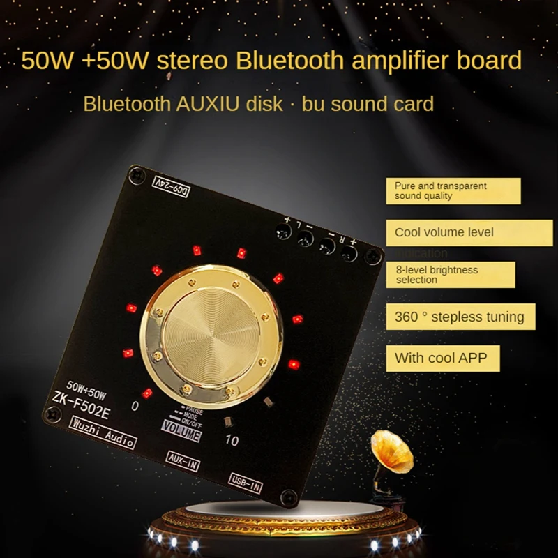 1 комплект с кабелем постоянного тока, плата Bluetooth-усилителя, ZK-F502E плата Bluetooth-усилителя
1 комплект с кабелем постоянного тока, плата Bluetooth-усилителя, ZK-F502E плата Bluetooth-усилителя