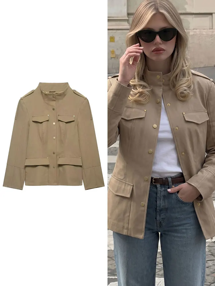HH Woman Khaki Jacket Pocket Long Sleeve Cost For Womens Office Workwear Business Casual Fashion High Street Outwear Chic Coats
HH Woman Khaki Jacket Pocket Long Sleeve Cost For Womens Office Workwear Business Casual Fashion High Street Outwear Chic Coats
