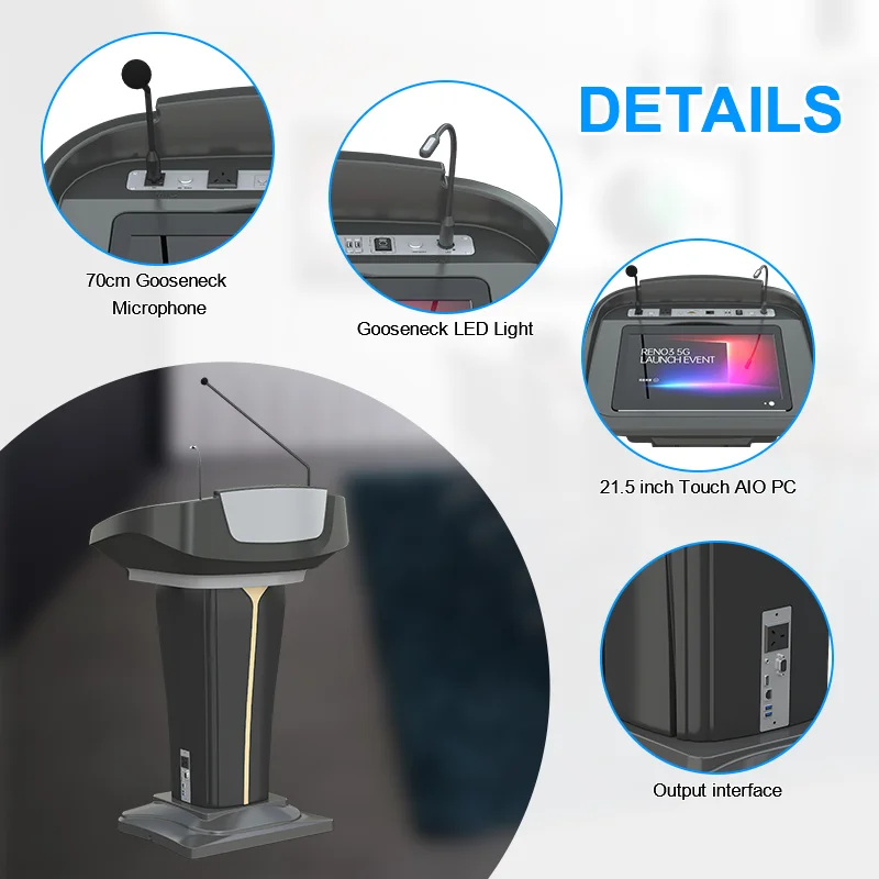 Лидер продаж, современная пластиковая V-образная кафедра, цифровой подиум, церковный интерактивный кафедра, оснащенные микрофонами, обучение
Лидер продаж, современная пластиковая V-образная кафедра, цифровой подиум, церковный интерактивный кафедра, оснащенные микрофонами, обучение