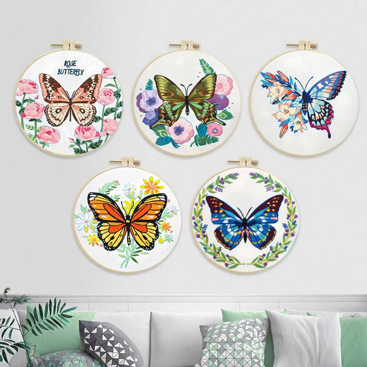 Unfinished Embroidered Kit Flower Butterfly Pattern Needlework Sewing Cross Stitch Set Handmade Crafts Home Decoration Painting
Unfinished Embroidered Kit Flower Butterfly Pattern Needlework Sewing Cross Stitch Set Handmade Crafts Home Decoration Painting